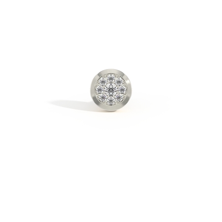 Diamond Cluster Men’S Earring