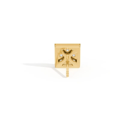 Diamond Cluster Men's Earring