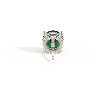 Round-Cut Emerald Men'S Earring