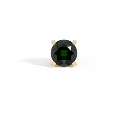 Round-Cut Emerald Men'S Earring