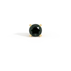 Round-Cut Emerald Men's Earring