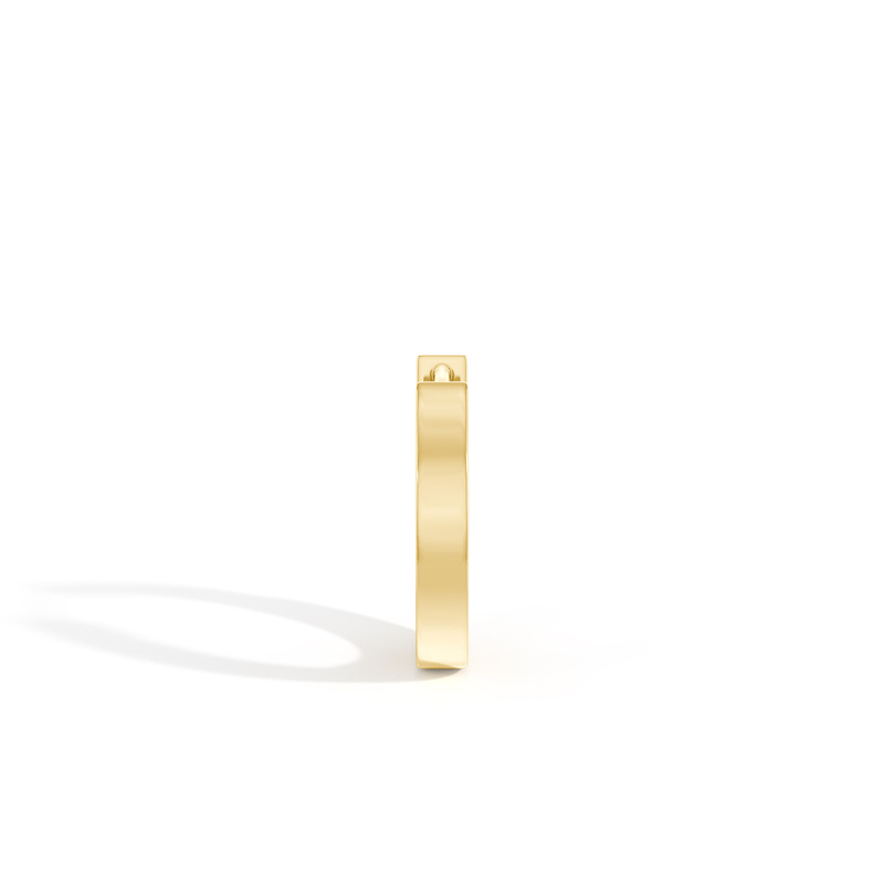 Princess-Cut Emerald Men's Hoop Earring