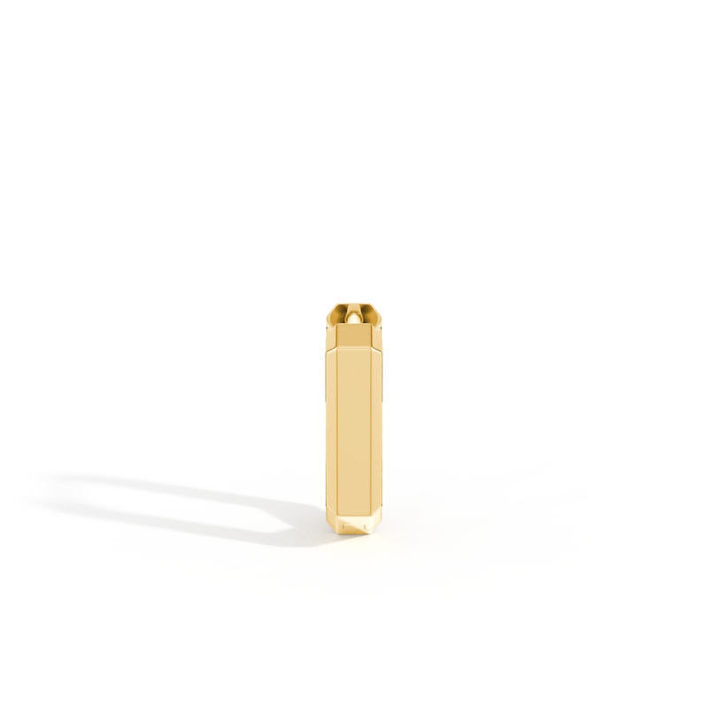 Pavé-Set Diamond Men's Hoop Earring
