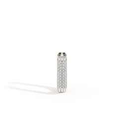 Pavé-Set Diamond Men’S Hoop Earring