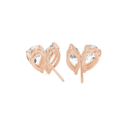 Toi Et Moi Pear And Marquise Diamond Earrings