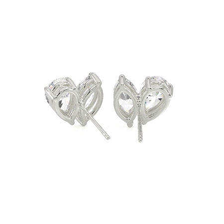 Toi Et Moi Pear And Marquise Diamond Earrings
