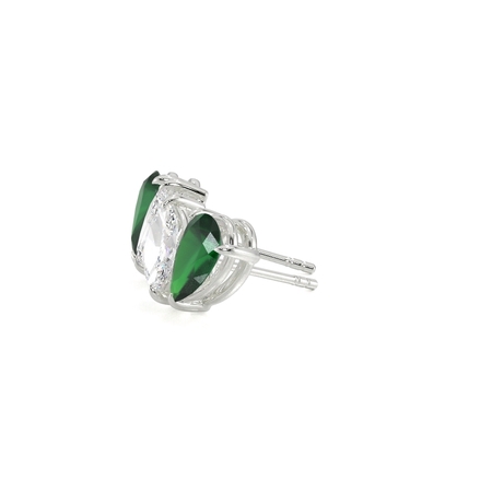Toi Et Moi Pear-Cut Emerald & Marquise Diamond Earrings