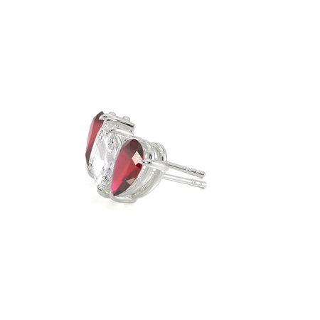 Toi Et Moi Pear-Cut Ruby & Marquise Diamond Earrings