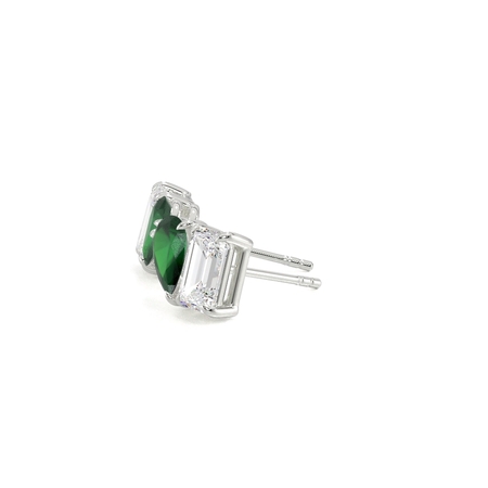 Toi Et Moi Pear-Cut Emerald & Emerald Diamond Earrings
