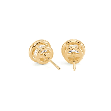 Diamantohrstecker mit Lünettenfassung