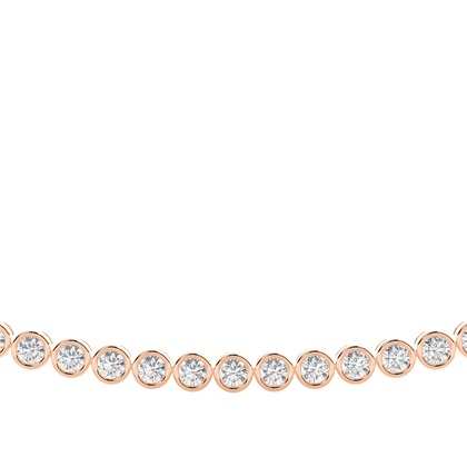 Rose Gold Tennis Diamond Pendants