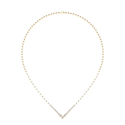 Gelbgold Diamant Anhänger Halsketten