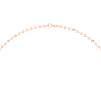 Tennis Halskette mit runden Diamanten in einer 2 Krappenfassung