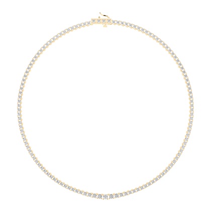 Gelbgold Diamant Anhänger Halsketten