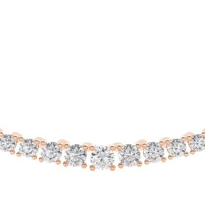 Rose Gold Tennis Diamond Pendants