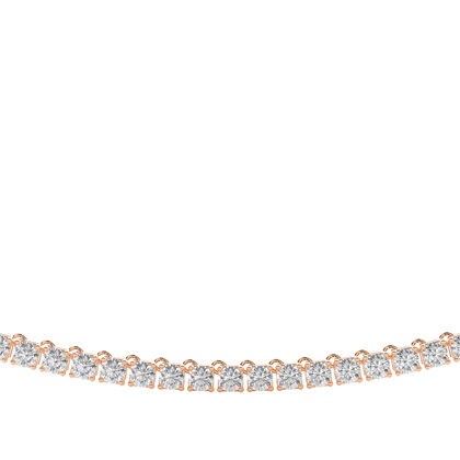 Rose Gold Tennis Diamond Pendants