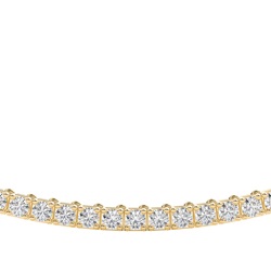 4 Prong Setting Round Diamond Tennis Necklace