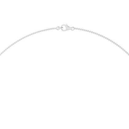 4 Prong Setting Round Diamond Necklace