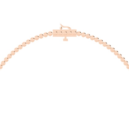 Tennis Halskette mit runden Diamanten in einer 2 Krappenfassung