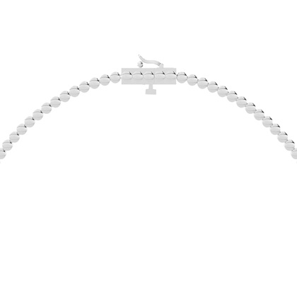 2 Prong Setting Round Diamond Necklace
