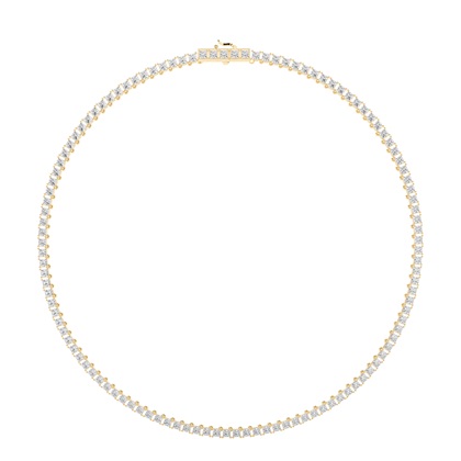 Gelbgold Diamant Anhänger Halsketten