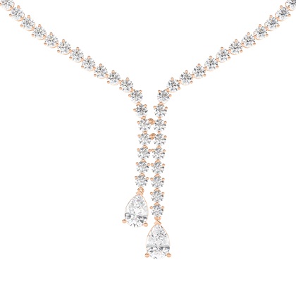 Round Diamond Tennis Necklaces & Diamond Pendants