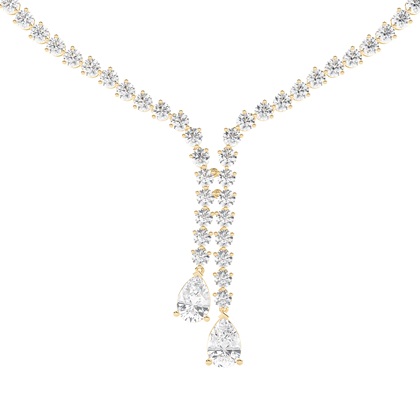 Round Diamond Tennis Necklaces & Diamond Pendants