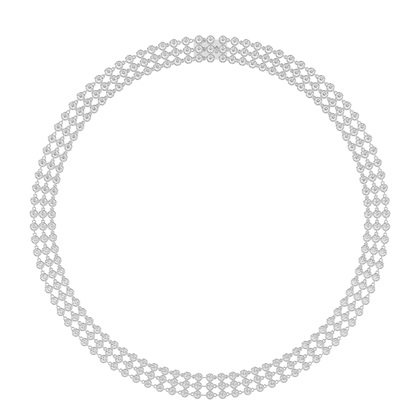 Round Cut Diamond Pendant Necklaces