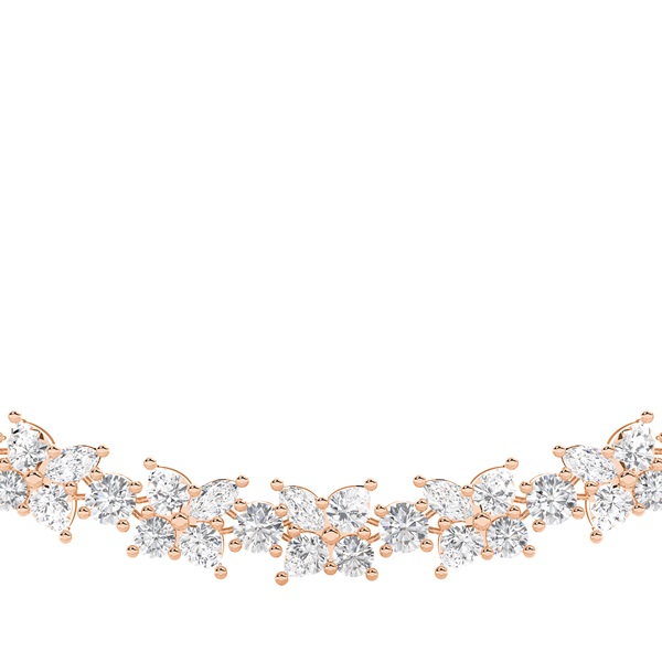 4 Prong Setting Tennis Necklace