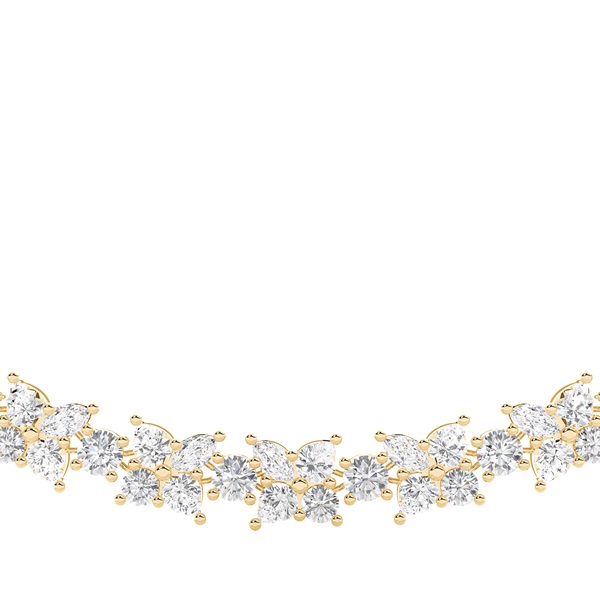 4 Prong Setting Tennis Necklace