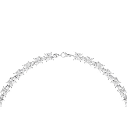 4 Prong Setting Tennis Necklace