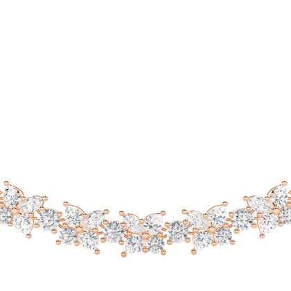 Rose Gold Tennis Diamond Pendants