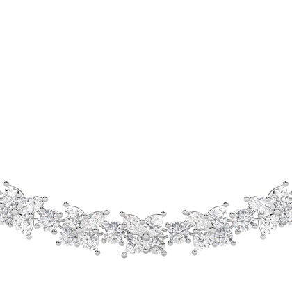 4 Prong Setting Tennis Necklace