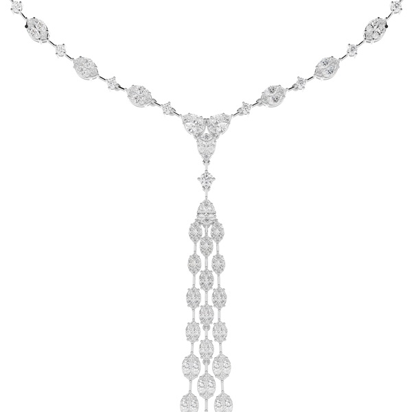 Prong Setting Tennis Necklace