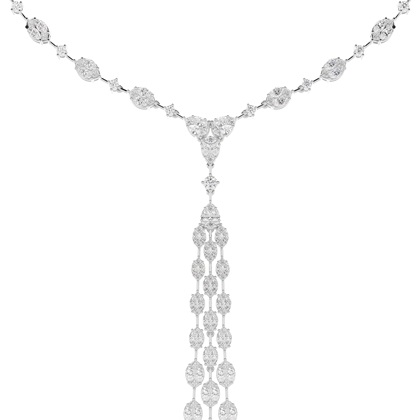 Prong Setting Tennis Necklace