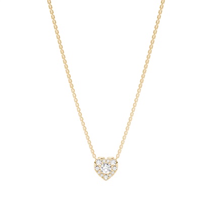 Yellow Gold Chain Diamond Pendants