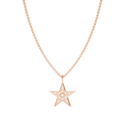 Druckeinstellung Diamant zarte Halskette