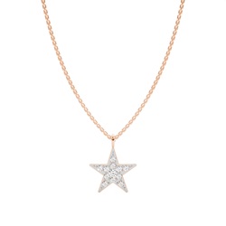 Pressure Setting Diamond Delicate Necklace