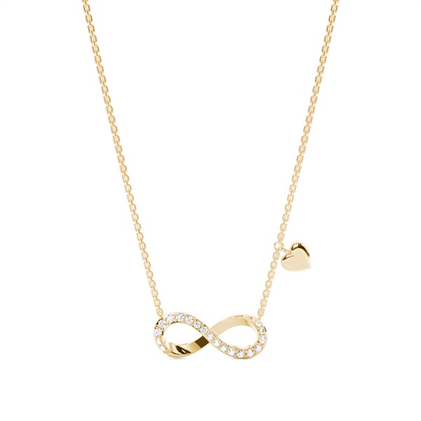 Plate Prong Setting Diamond Delicate Necklace