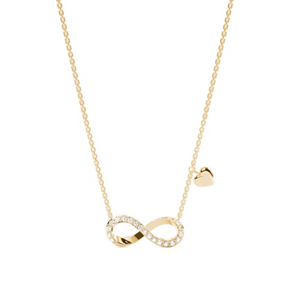 Plate Prong Setting Diamond Delicate Necklace