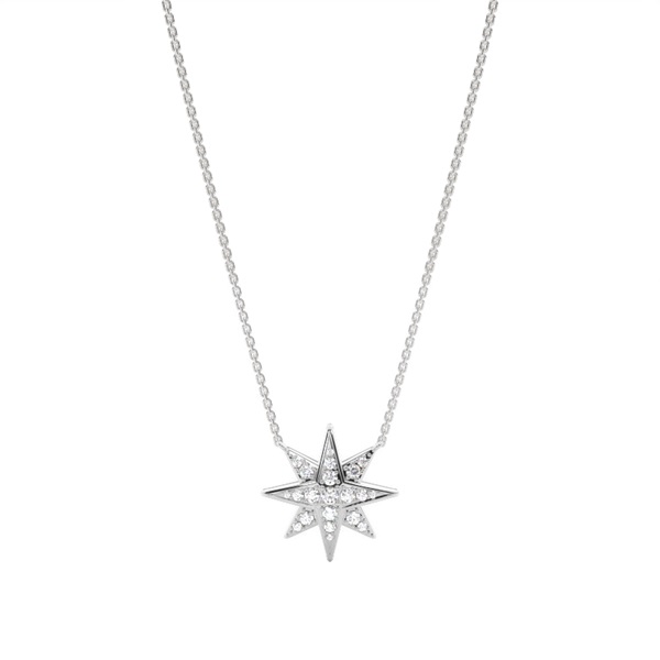 Micro Prong Setting Diamond Delicate Necklace