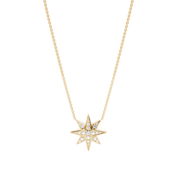 Micro Prong Setting Diamond Delicate Necklace