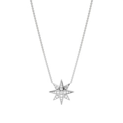 zarte Halskette mit Diamanteinstellung