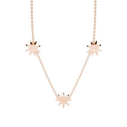 Runde Diamant-Cluster-Halskette mit Mikrozinkeneinstellung