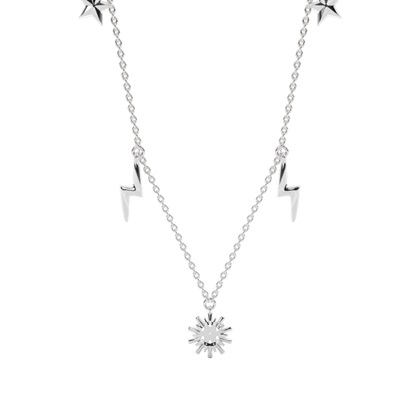 White Gold Chain Diamond Pendants