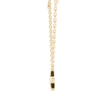 Gelbgold Diamant Anhänger Halsketten