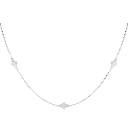 Lünette Einstellung Runde Diamant Zarte Halskette