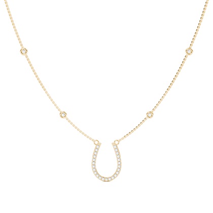 Yellow Gold Chain Diamond Pendants