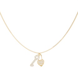 Shared Prong Setting Round Diamond Delicate Necklace