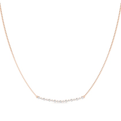Rose Gold Chain Diamond Pendants